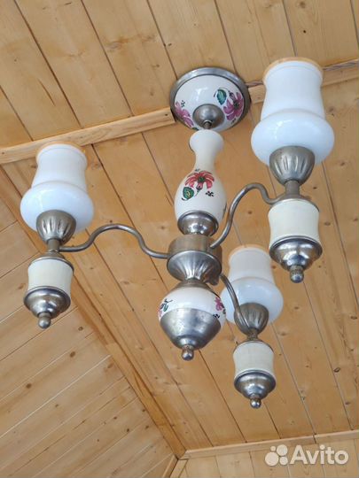 Люстра фарфоровая СССР