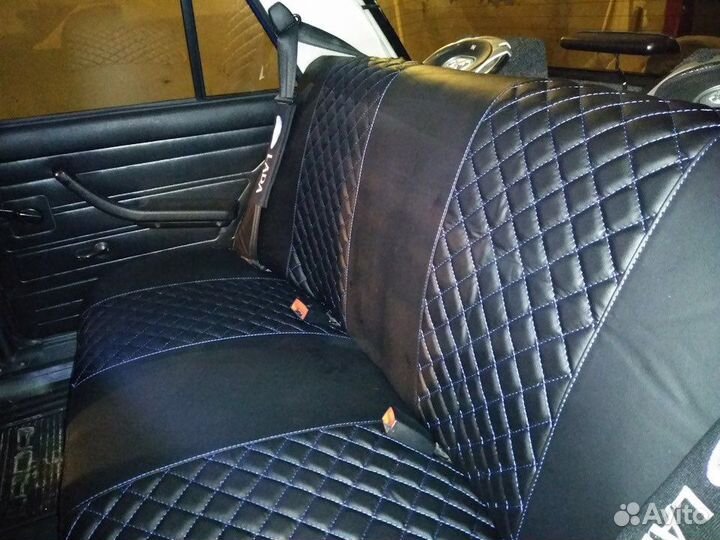 Чехлы из экокожи 07 09-2115 Приора Веста Калина