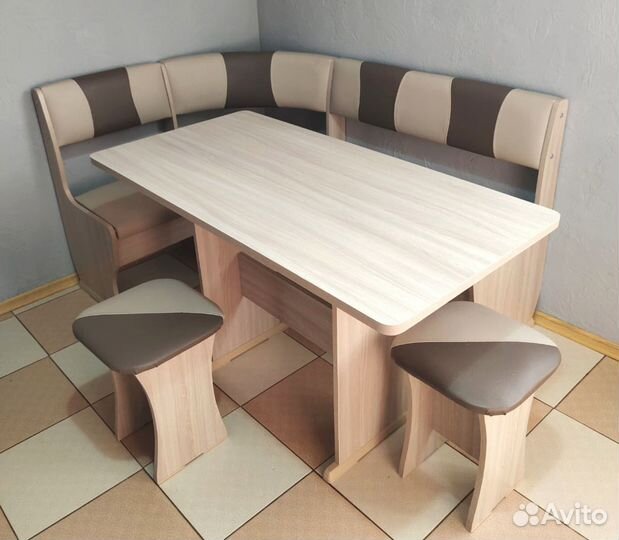 Кухонный уголок Ника 2 Элегия Ясень светл.дымч