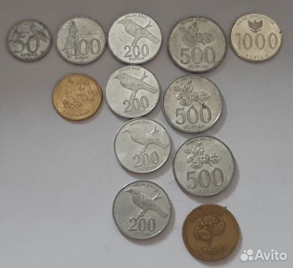 Монеты Гонконг,Малайзия,Тайвань,Тайланд,Индонезия