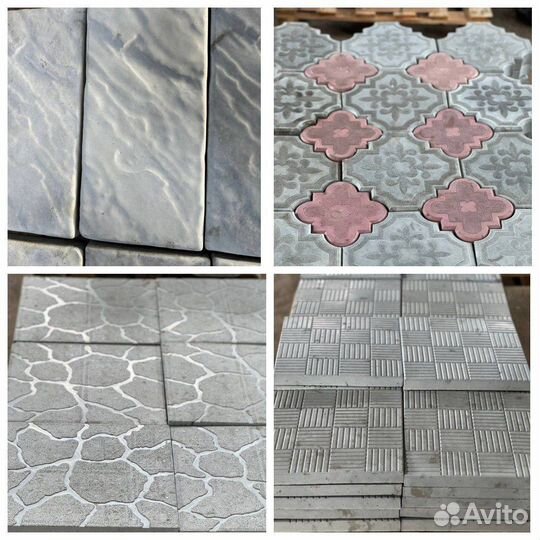 Плитка, брусчатка, водосток, бордюр