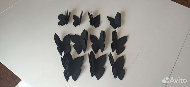 Бабочки декор на стену 120 шт