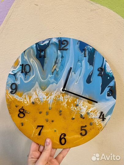 Мастер класс Флюид Арт Часы