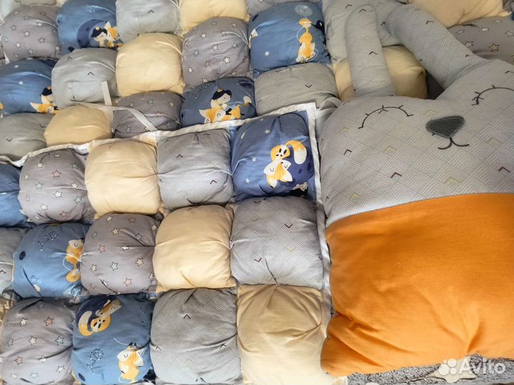 Бортики в кроватку бонбон