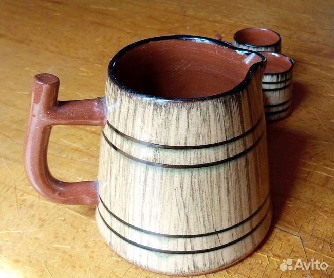 Кружка пивная керамическая в наборе