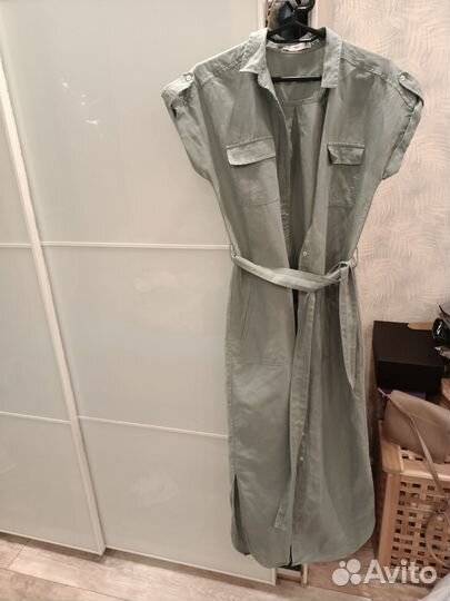Платье mango Лен и др. женские s, m