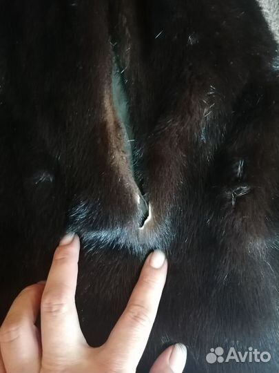Шуба норковая с капюшоном 48 50