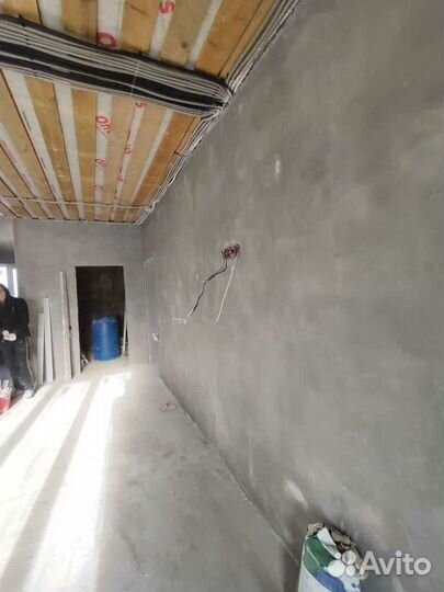 Штукатурка стен с опытные бригады. Михнево