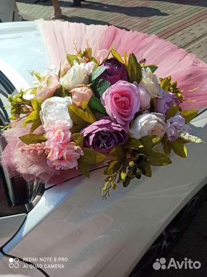 Свадебные украшения для автомобиля