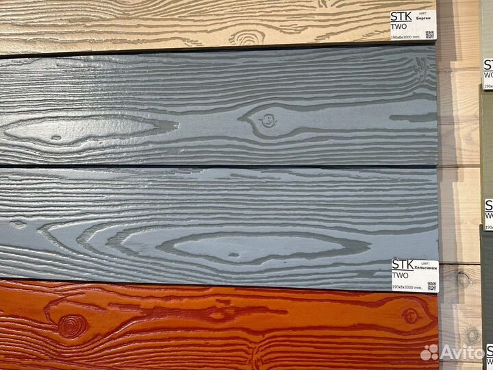 Фиброцементный сайдинг STK wood click, клик, шип