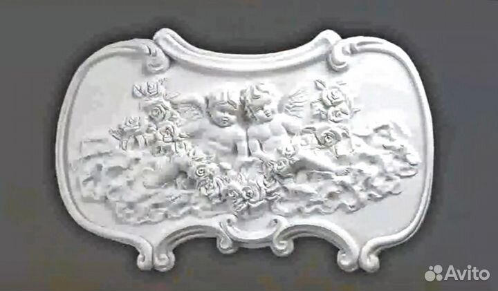 Панно барельеф Ангелы на небесах