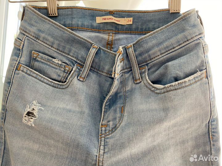 Джинсы женские levis 710 W24 L30 новые