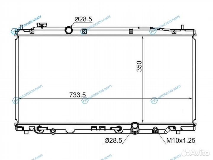 HD00013-07 Радиатор honda fitjazz 07