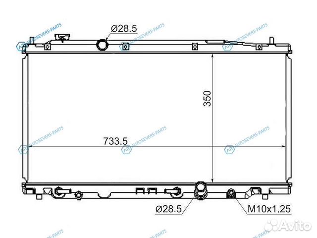 HD00013-07 Радиатор honda fitjazz 07