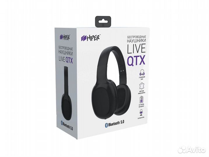 Bluetooth гарнитура Hiper Live QTX черный