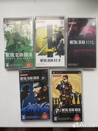 Mgs psp набор из 5 дисков