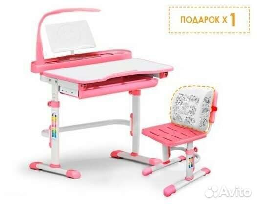 Парта растущая со стулом и лампой