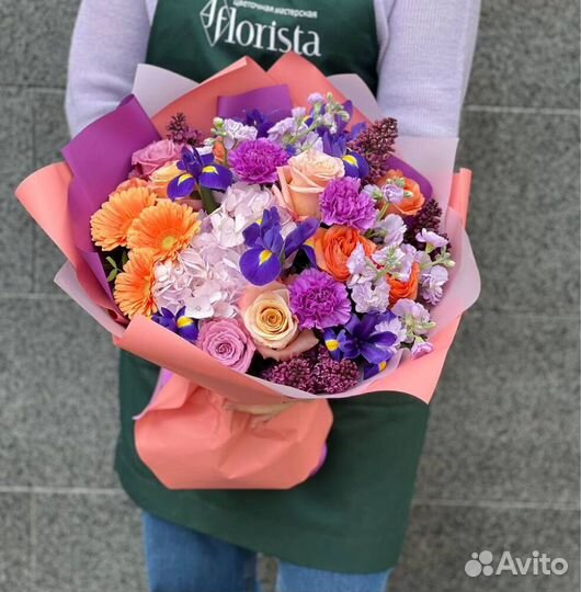 Оригинальные букеты в корзинах. Доставка/Самовывоз