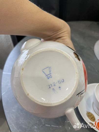 Сервиз чайный фарфор СССР барановка