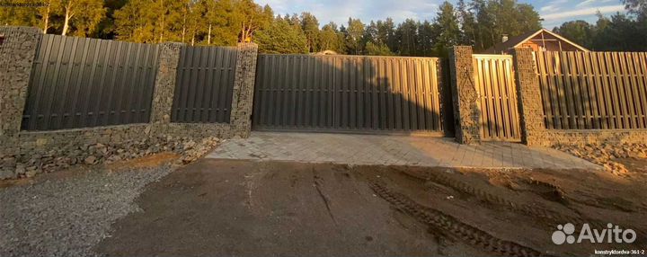 Сварные габионы колонна 100*50мм склад