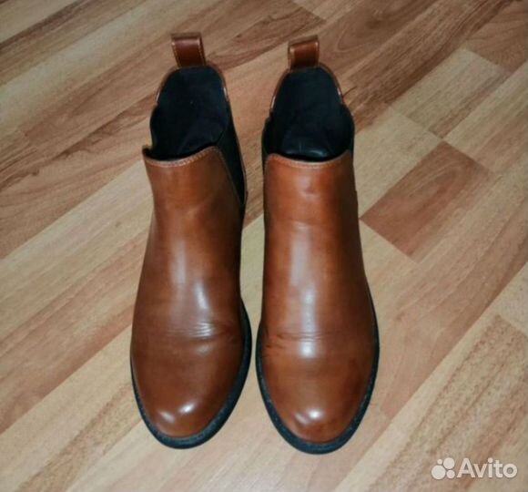 Ботинки челси женские h&m натуральная кожа