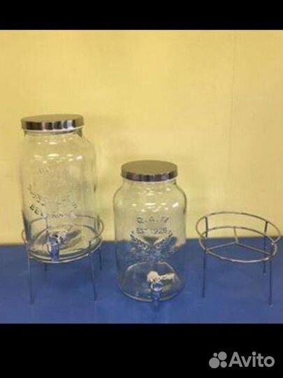 Диспенсер для напитков на подставке, новый, 5,5л