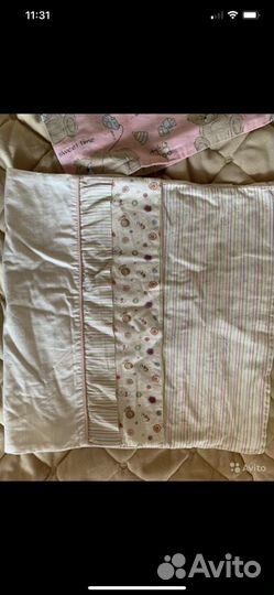 Детская простыня на резинке. Детские наволочки