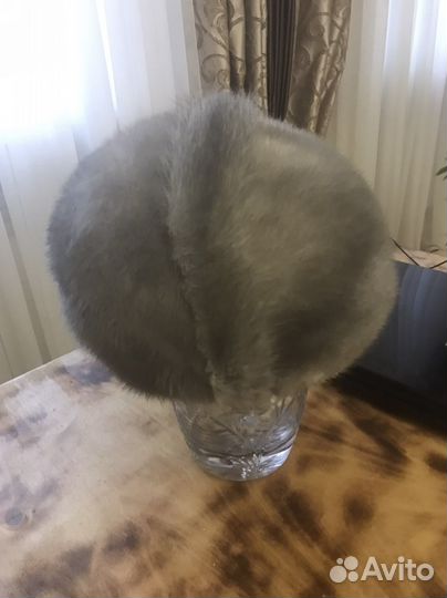 Берет норковый бу