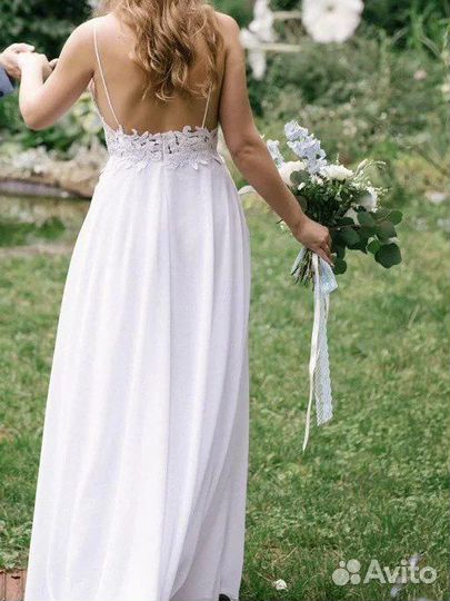 Свадебное платье/ на выпускной платье 44-46