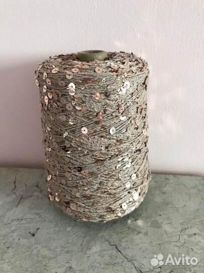 Королевские пайетки на хлопке Италия