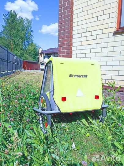 Детский складной велоприцеп