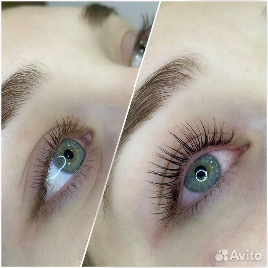 Ламинирование и ботокс ресниц бровей