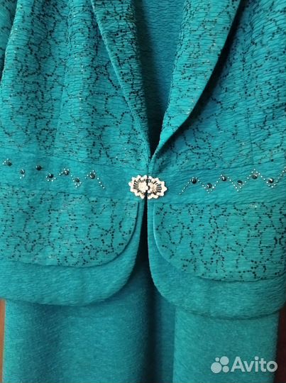 Костюм двойка с платьем 52 размер