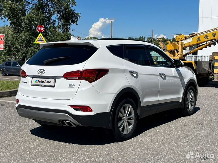 Hyundai Santa Fe 2.2 AT, 2018, 177 000 км