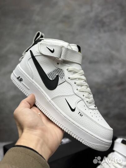 Мужские зимние кроссовки Nike air force 1 высокие