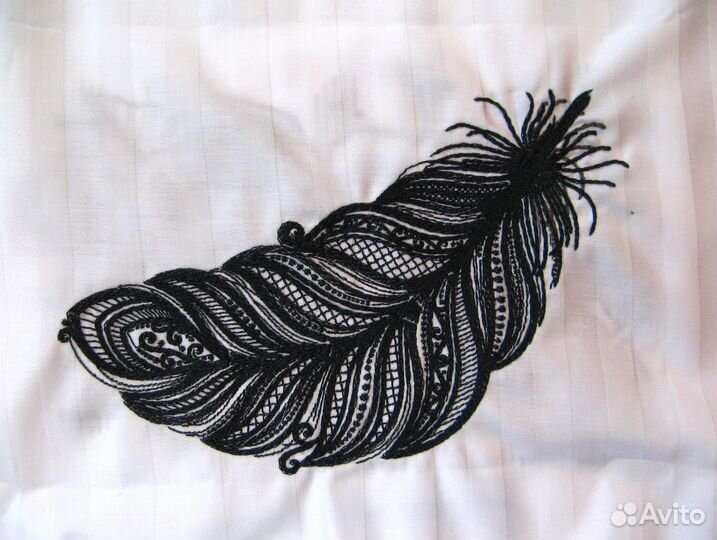 Вышивка-аппликация Перо 2 вида