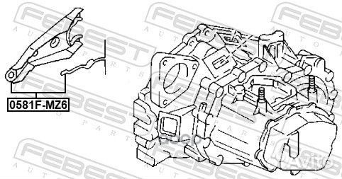 Вилка сцепления Febest 810