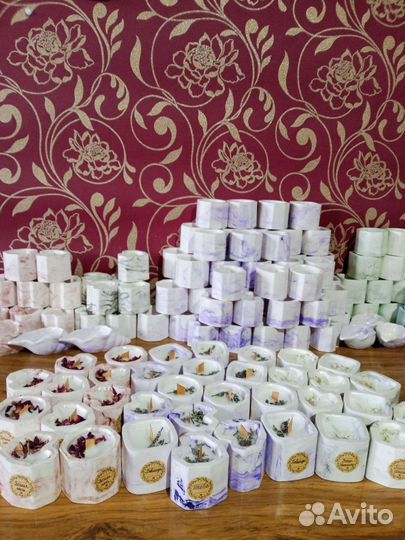 Комплименты гостям Аромасвечи в гипс. стаканчиках