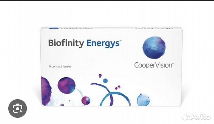 Линзы контактные Biofinity Energys -6,50