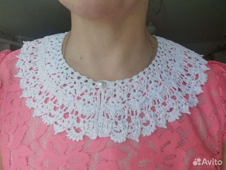 Вязаные крючком воротники