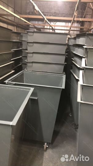 Мусорный контейнер из металла 0,75 м3 Арт kk7557