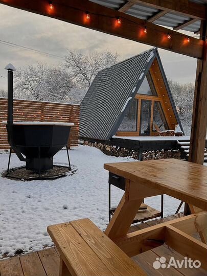 Банный чан на дровах