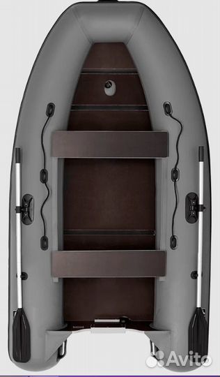 Лодка надувная фрегат 290С, серая