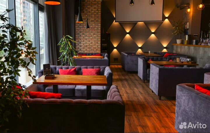 Кальян-бар / кальянная с современным ремонтом