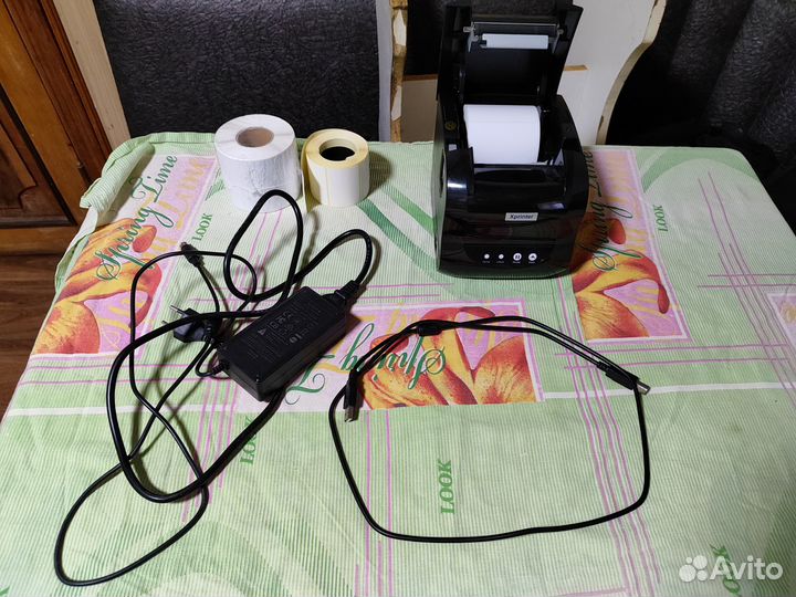 Xprinter xp 365b + втулка + пакеты