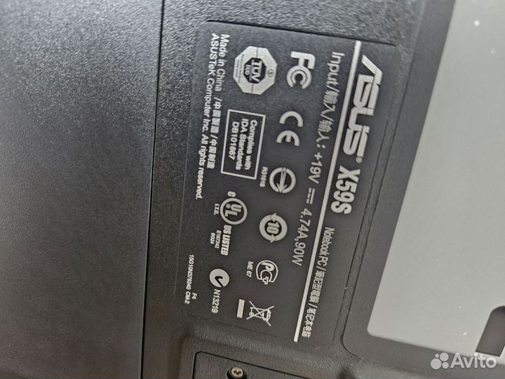 Ноутбук Asus x59s