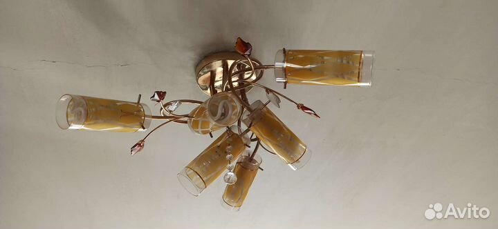 Люстра потолочная бу