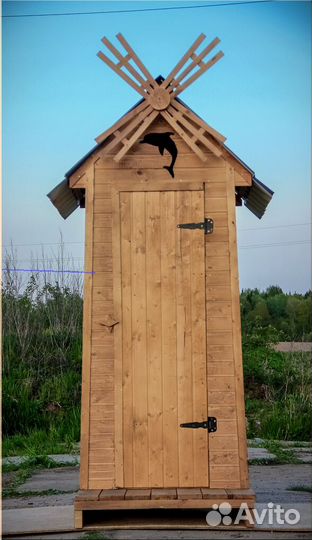 Уличный туалет с установкой SKU004