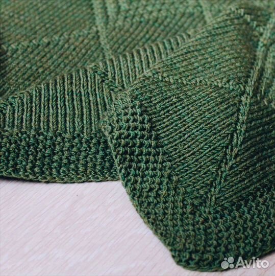 Плед детский вязаный