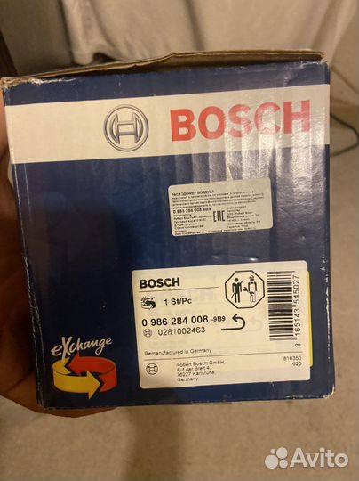 Датчик массового расхода воздуха skoda superb